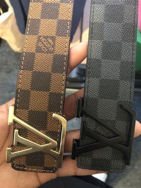 lv belt checkered.